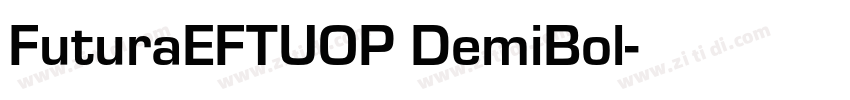 FuturaEFTUOP DemiBol字体转换